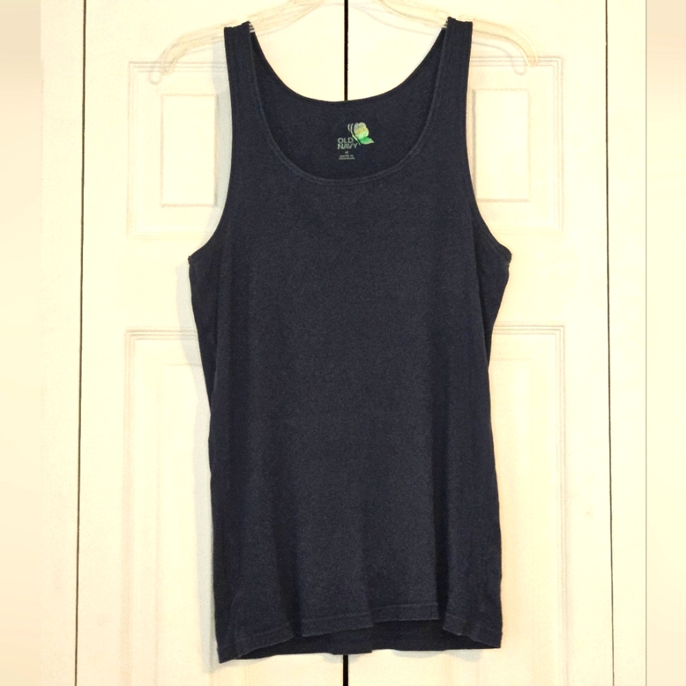 Blue Ribbed Tank